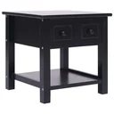 Beistelltisch 40x40x40 cm Paulownia-Holz schwarz