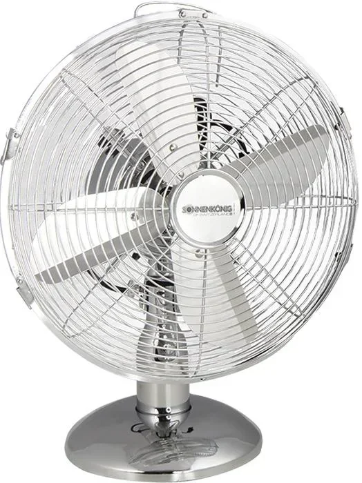 Tischventilator Chrom 12