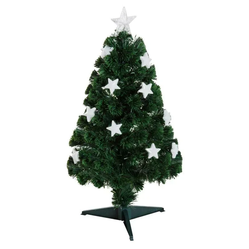 Weihnachtsbaum 0,9 m Christbaum Kunsttanne 90 Äste mit LED-Lichtern