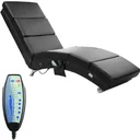Relaxliege London schwarz mit Massage- und Heizfunktion