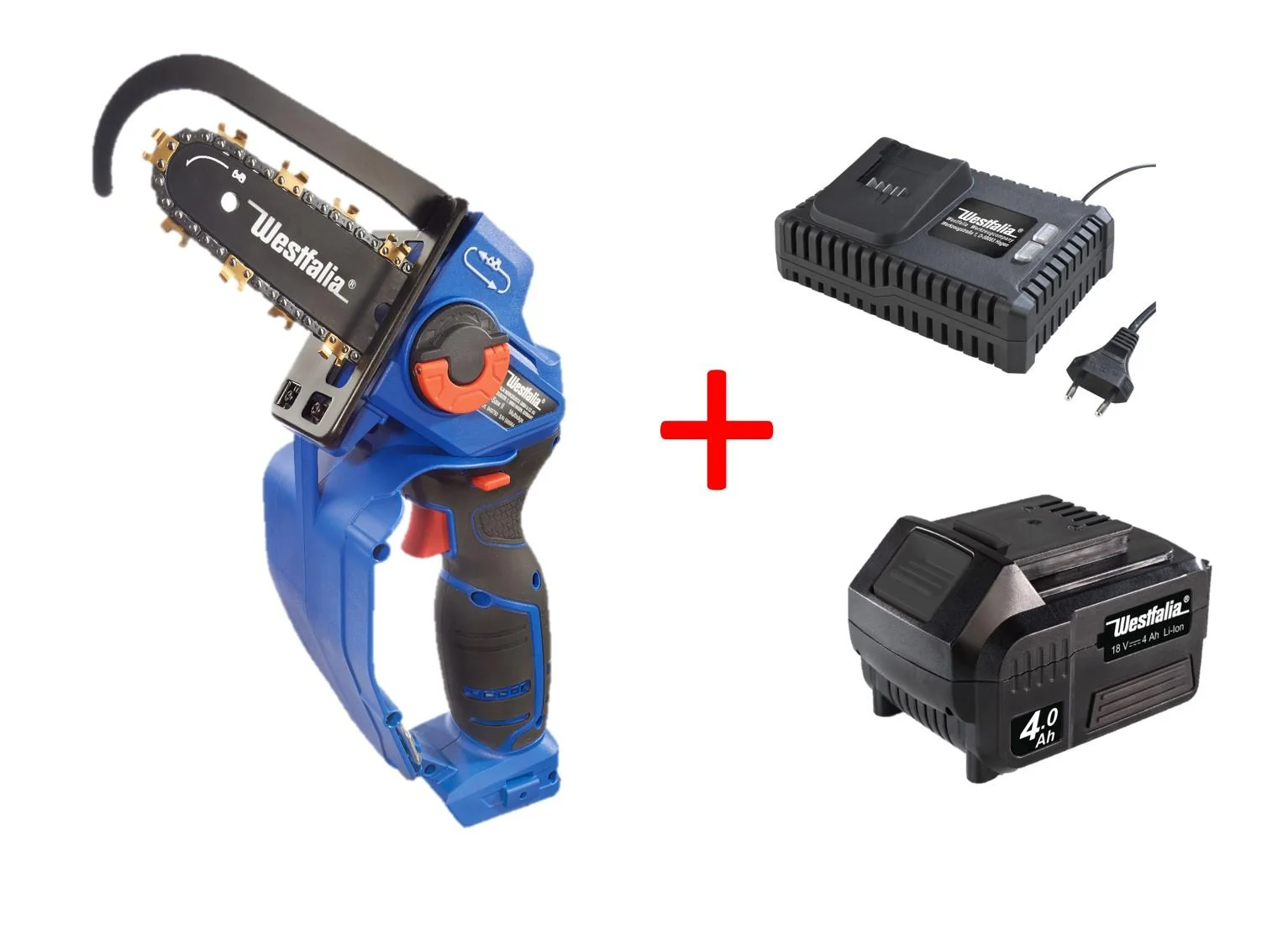 Powersäge-Set, inklusive 18V Akku 4,0 Ah und Schnellladegerät