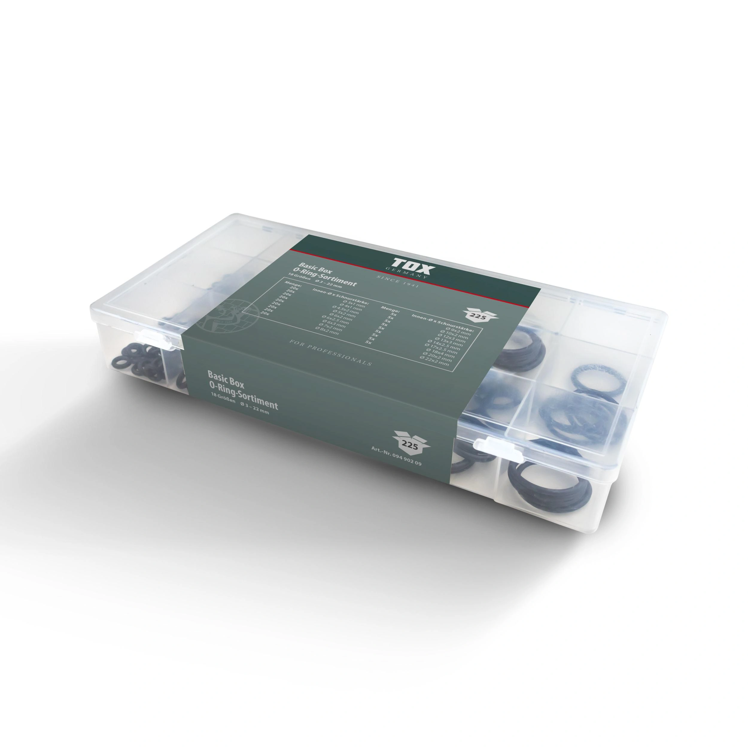 O-Ring - Sortiment Basic Box 225-teilig