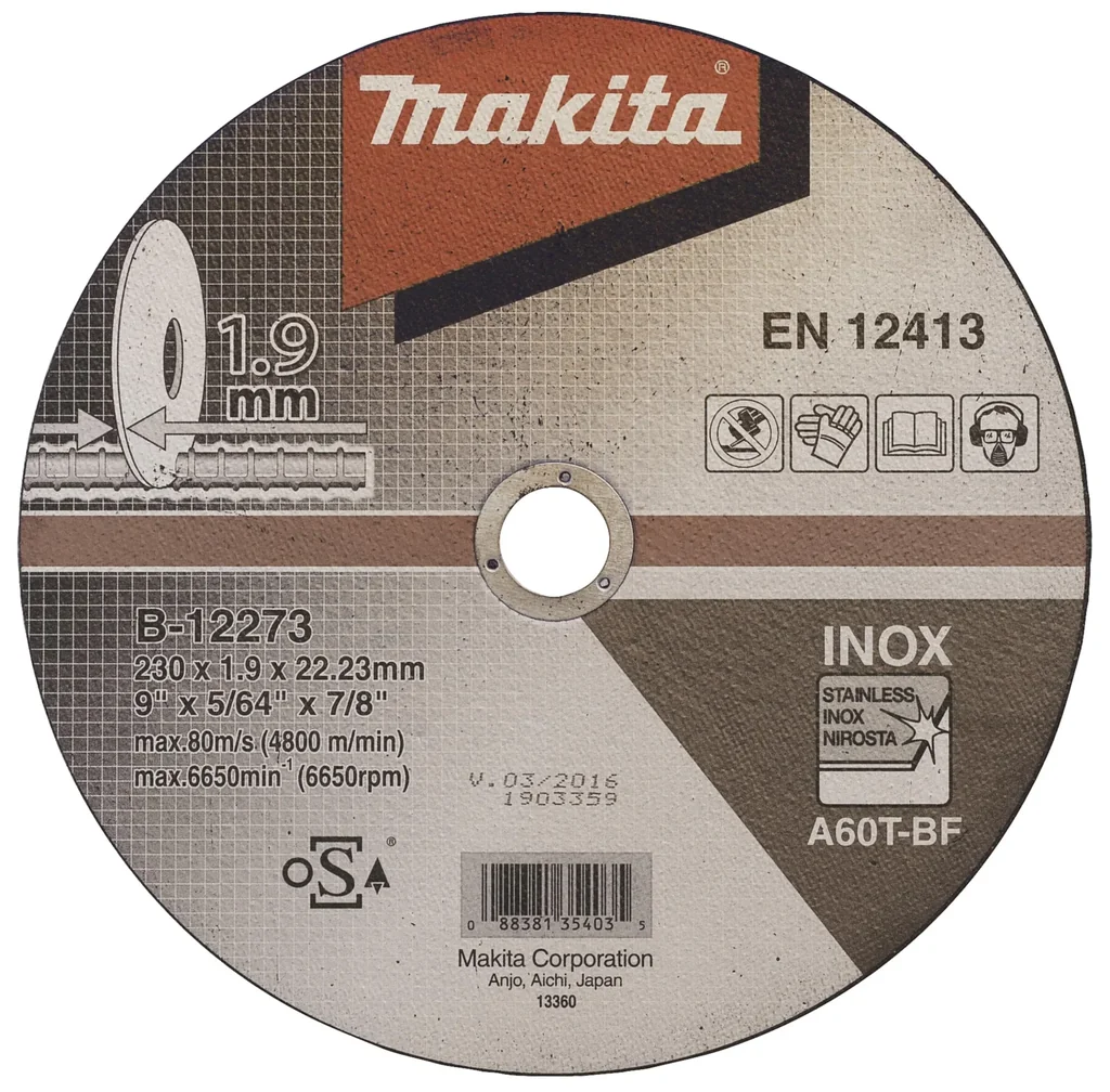 Trennscheibe 230 x 1,9 mm INOX