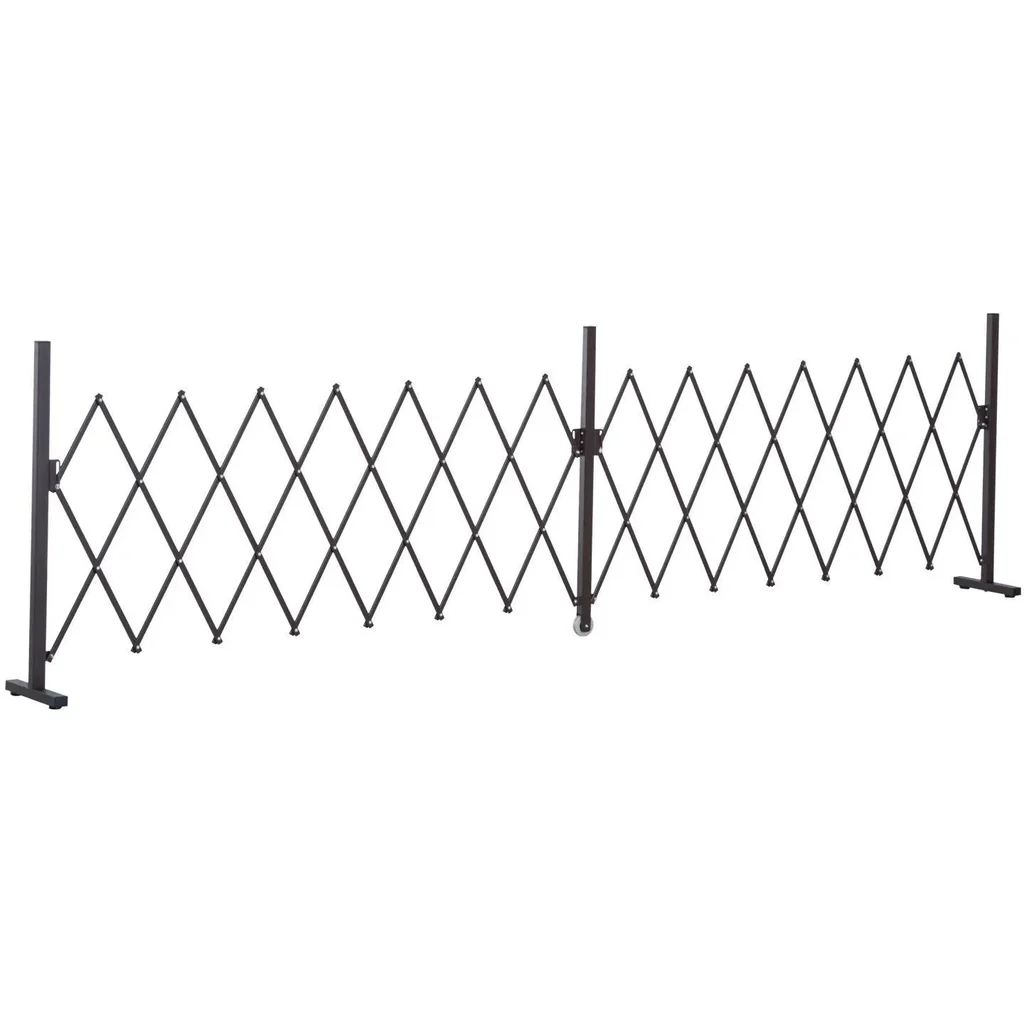 Scherengitter Absperrgitter Alu Braun 405cm