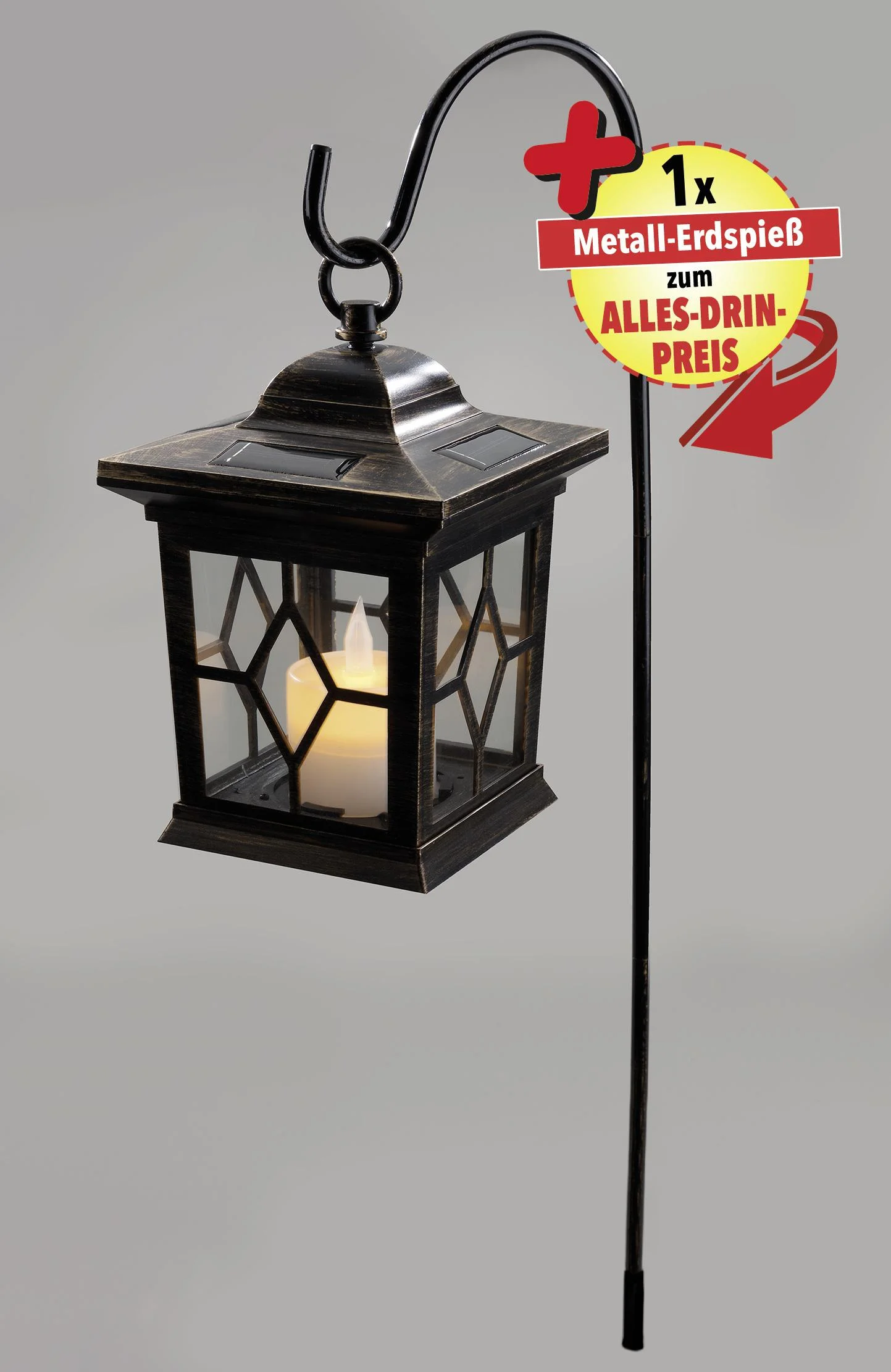 Antike Solar LED Laterne