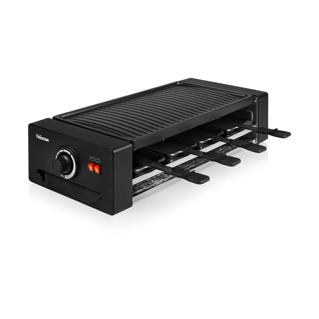 Raclette- und Pizza-Grill 8, inklusive Pizzaschneider, für 8 Personen, 1300 Watt