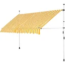 Klemmender Baldachin Gelb/Weiß 400cm