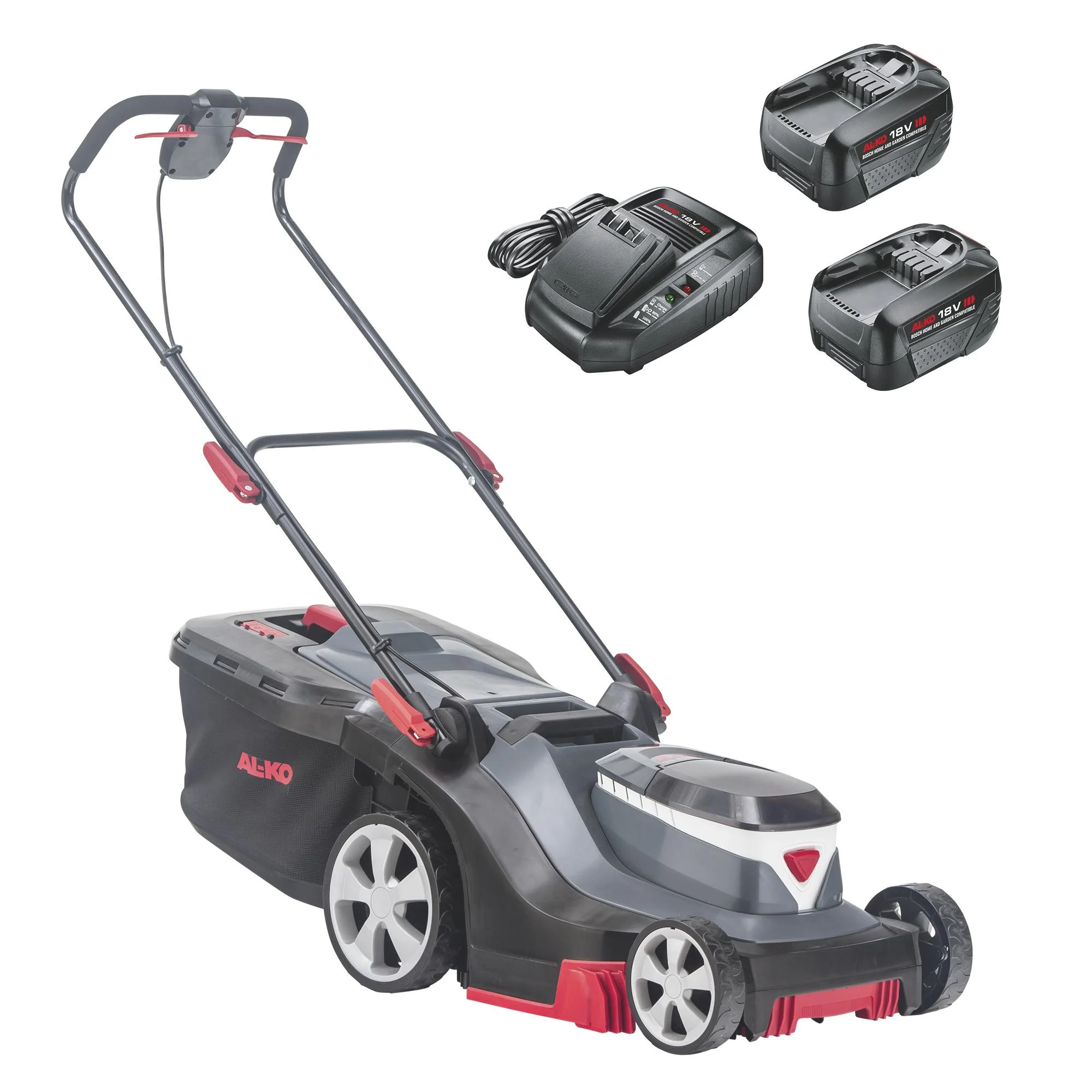 BOSCH HOME AND GARDEN COMPATIBLE Akku-Rasenmäher 38.2 Li Comfort - inkl. 2 Akkus und Ladegerät