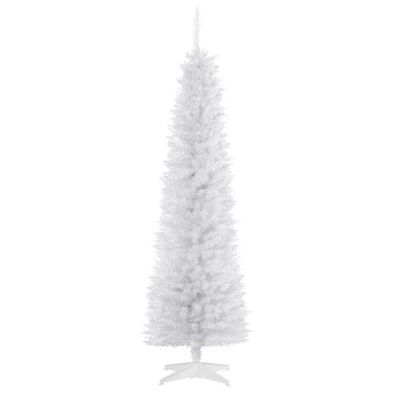 Weihnachtsbaum Tannenbaum mit Kunststoffständer 390 Spitzen Grün Ø 55 x H180 cm