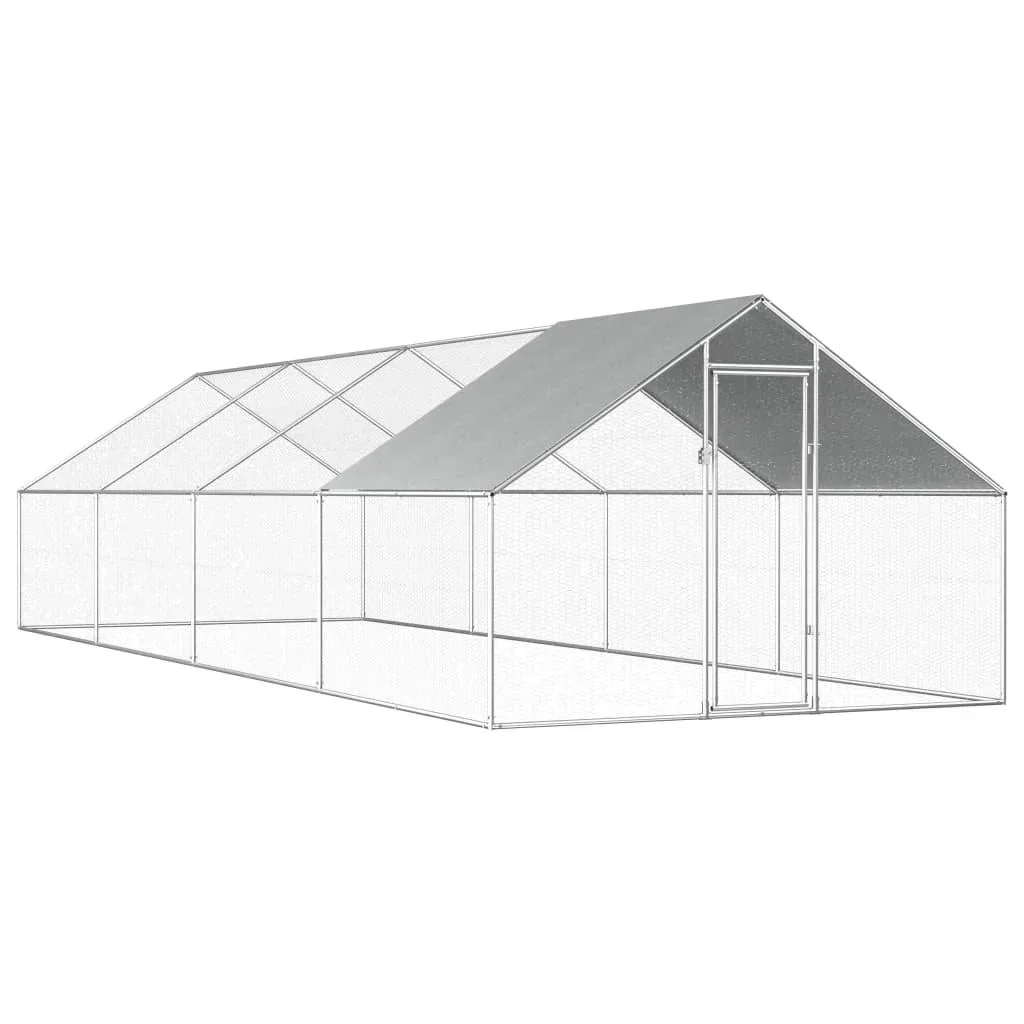 Außenstall für Hühner 2,75x8x1,92