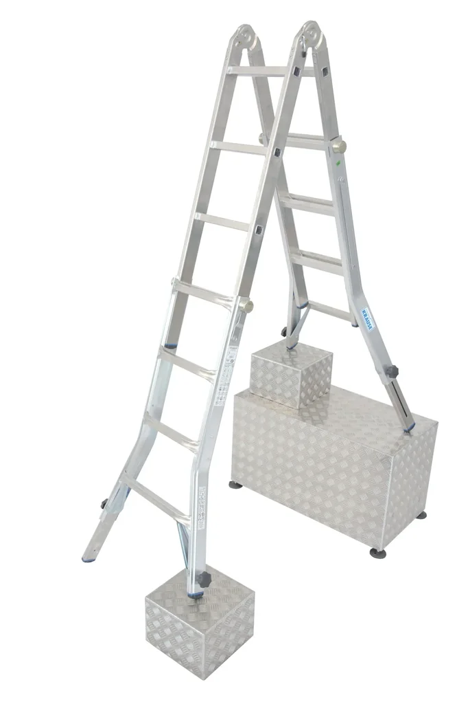 Gelenk Teleskopleiter 4 x 4 Sprossen Leiter