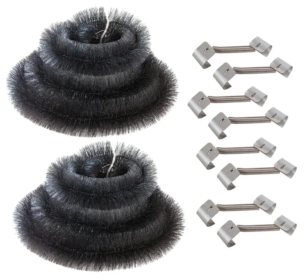 2 Rinnenigel + 8 Windsicherungen im Set