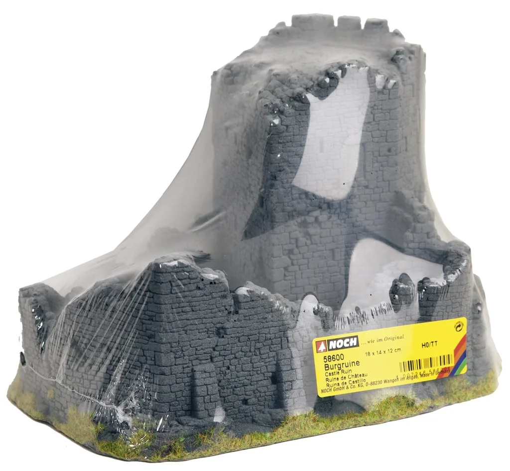 Burgruine, 18 x 14 cm, 12 cm hoch