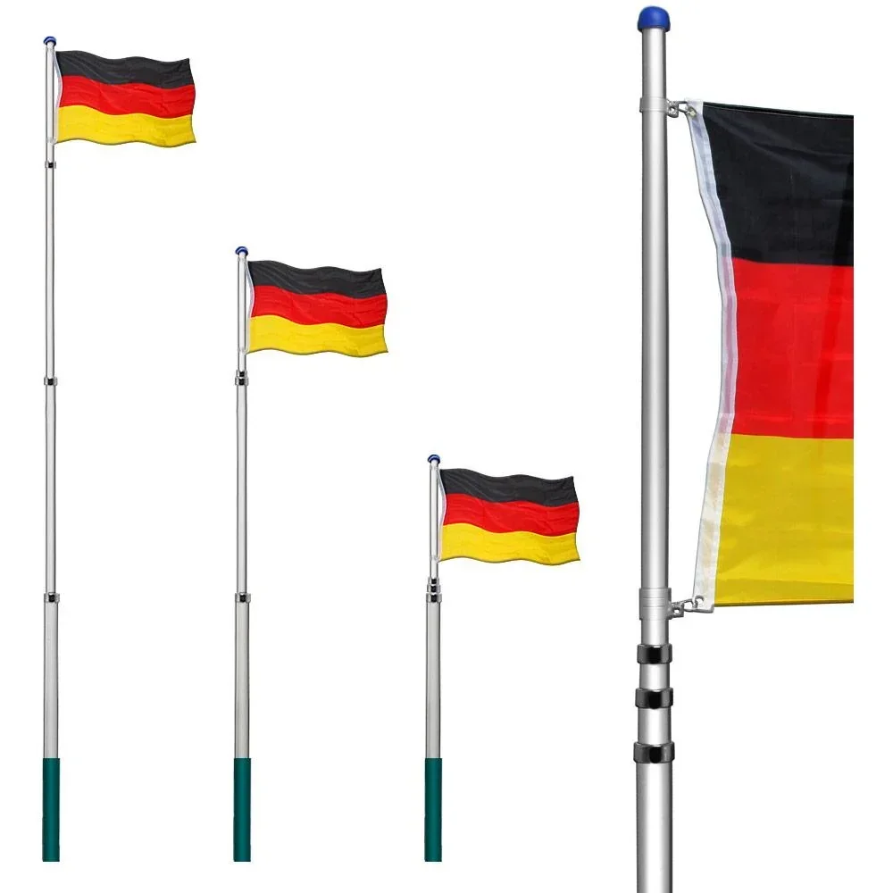 Fahnenmast 630cm Deutschland | Teleskop