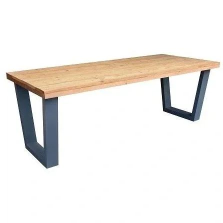 Esstisch New York Roasted wood - Grau