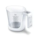 Digital Messbecher-Waage „Mia“, bis 3 kg, Weiß, abnehmbarer Messbecher