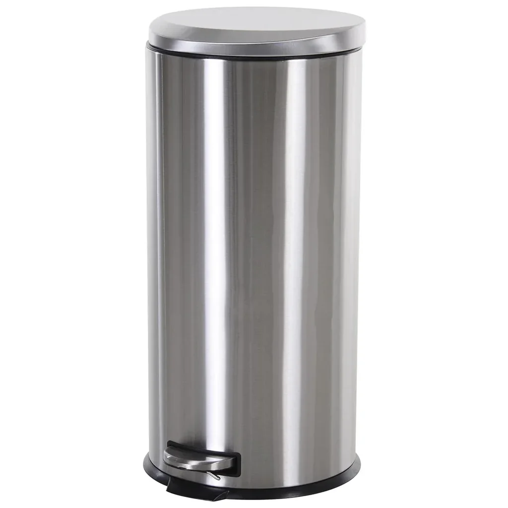 Treteimer mit Inneneimer silber/schwarz