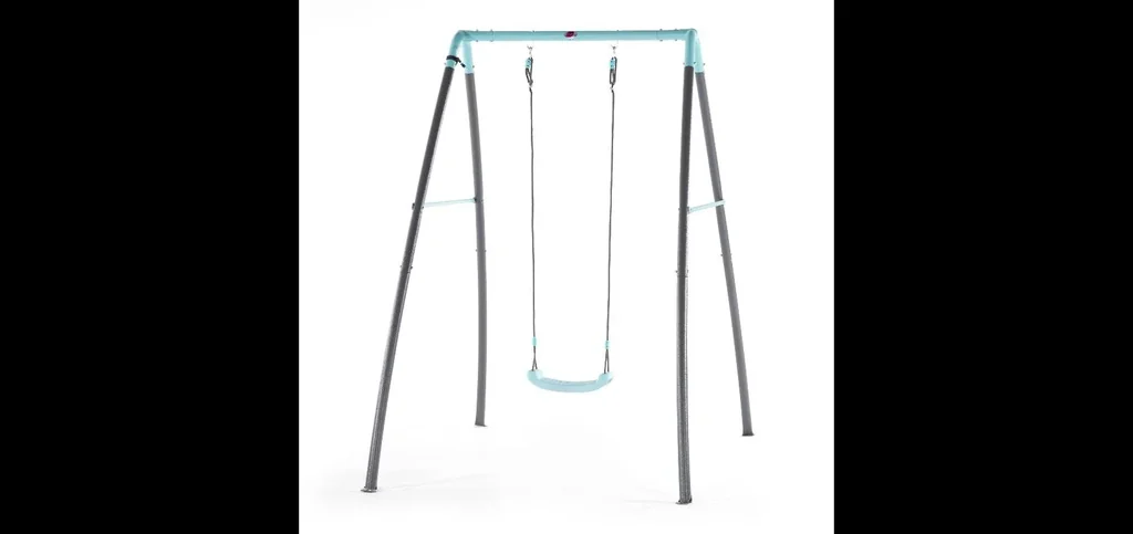 Premium Metall Schaukel mit Nebelsprühfunktion, Outdoor-Einzelschaukel für Kinder, Schaukelseile höhenverstellbar