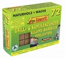 Qualitäts Grill- und Kaminanzünder, 72 Stück