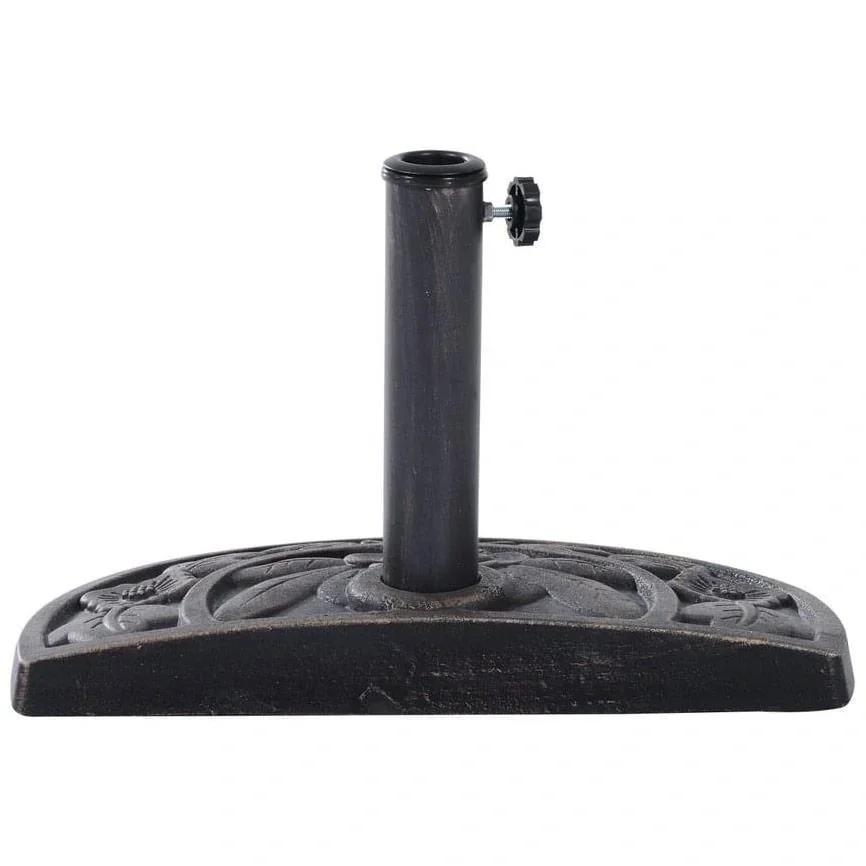 Sonnenschirmständer halbrund Schirmständer Schirmfuß 47x31x33cm