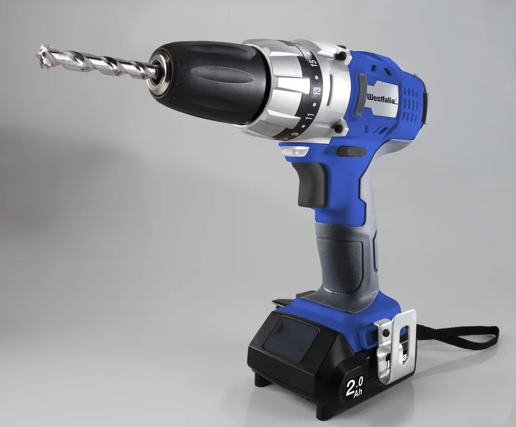 Akku Schlagbohrschrauber 18 V Li-Ion inklusive 2 Akkus (2,0 Ah) + Ladegerät, im Koffer