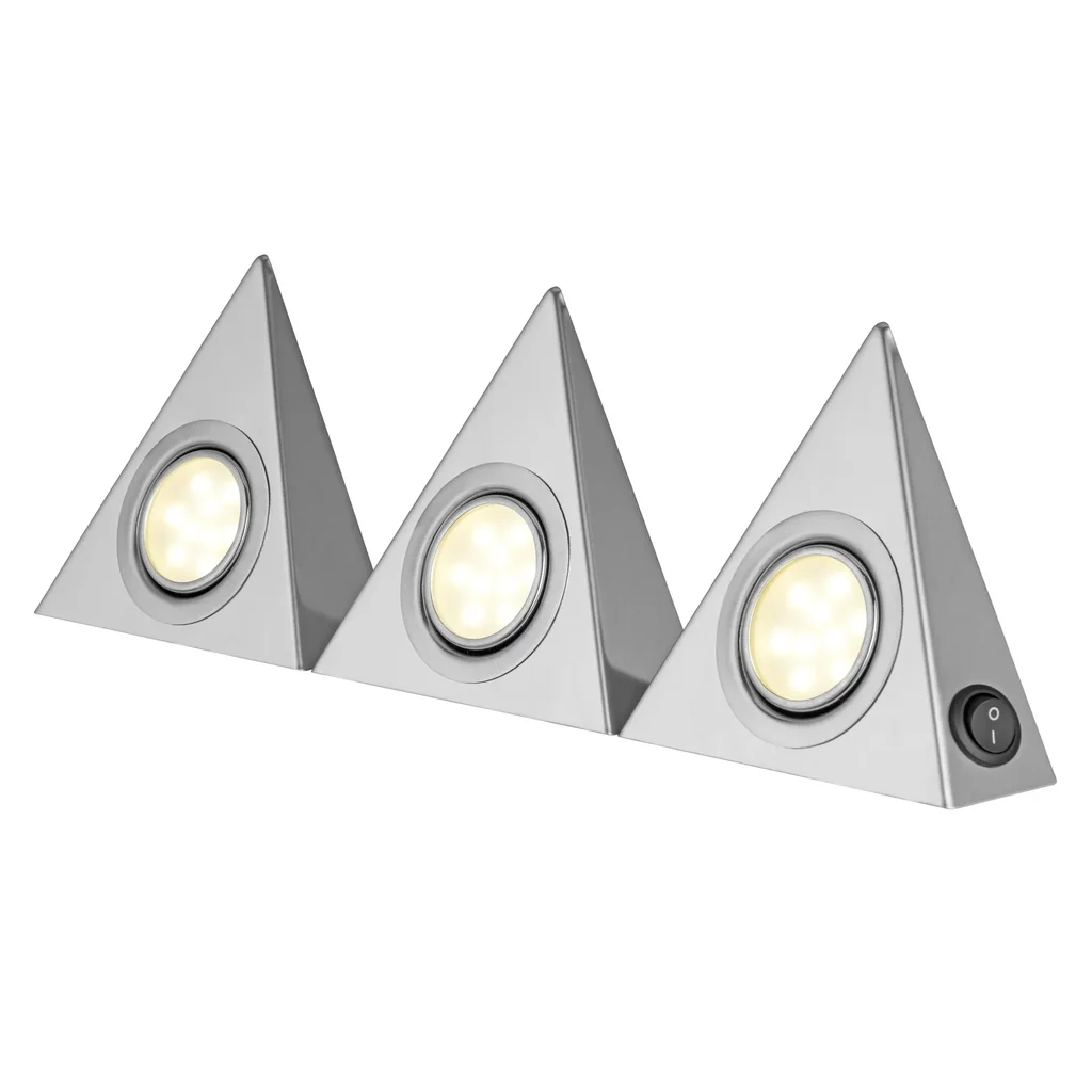 LED Unterbauleuchte Triangle, 3er Set