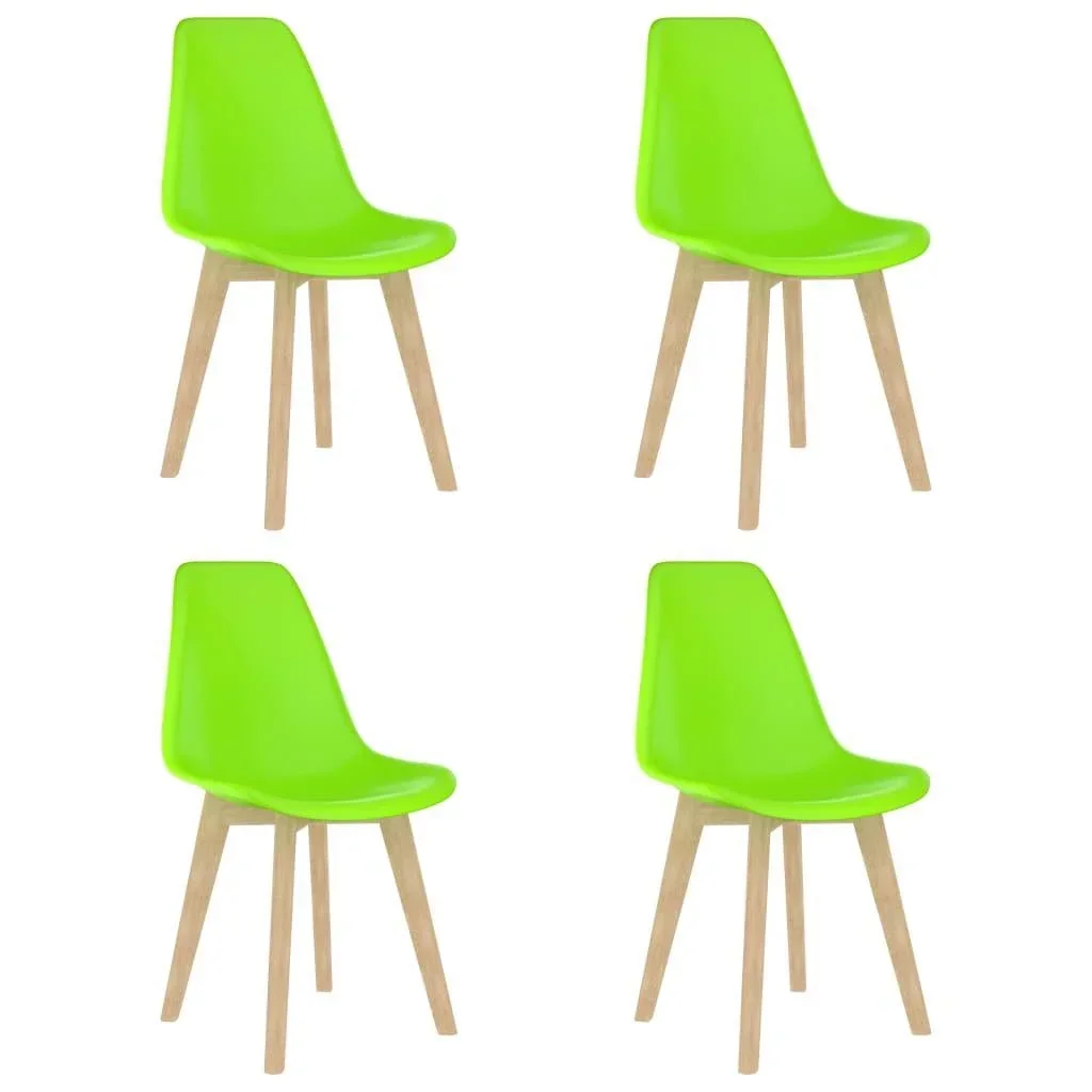 Esstischstühle 4tlg. Kunststoff grün