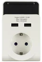 REVSteckdose mit 2-fach USB-Ladegerät und Ladeschale