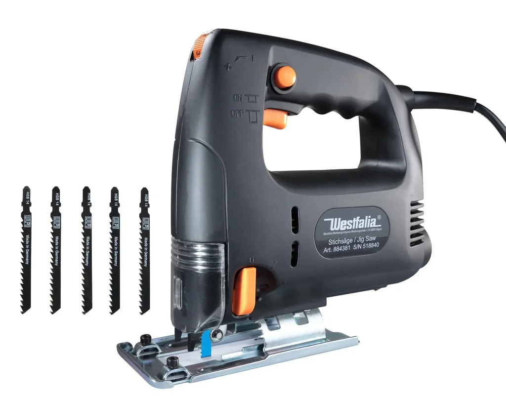 Pendelhub Stichsäge 710 Watt mit 5-teiligem Sägeblatt-Set