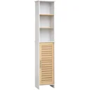 Badezimmerschrank, natur+weiß