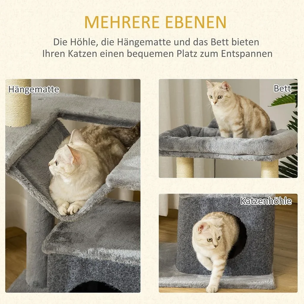 Katzenbaum 100 cm Kratzbaum mit Hä