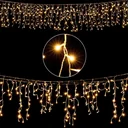 Eiszapfenbeleuchtung 15m mit 400LEDs - Warm White
