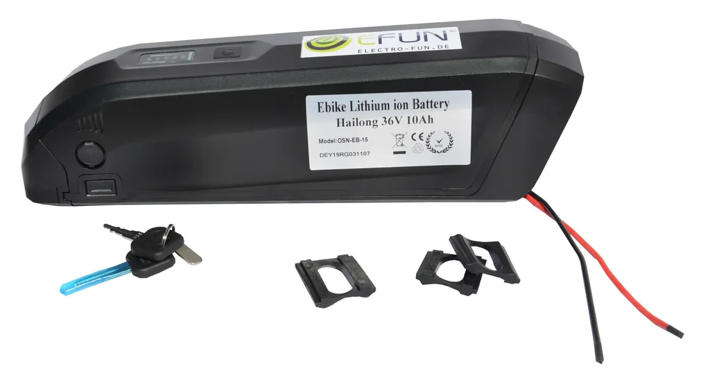 Lithium Ionen Akku 36 Volt 10 Ah HAILONG E-Bike E-FUN