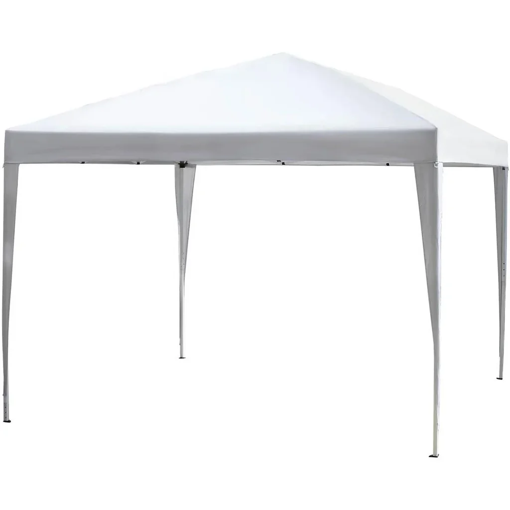 Pop-up Partyzelt Pavillon weiß 2,95 x 2,95 m