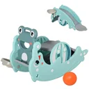 3-in-1 Kinder Schaukeltier mit Basketballkorb