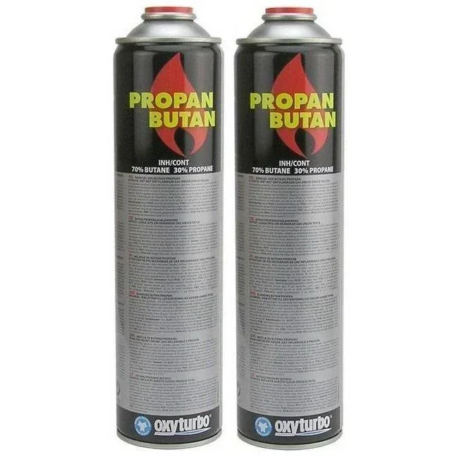 5-fache Universal-Gasflasche 600 ml Stück für Unkrautvernichter und Gasbrenner