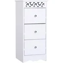 Badschrank Wäscheschrank Küchenschrank Aktenschrank MDF Weiß 29,8 x 29,8 x 68,5 cm