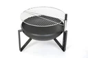 Grill Feuerstelle inklusive Grillrost 70x70x75 cm Schwarz