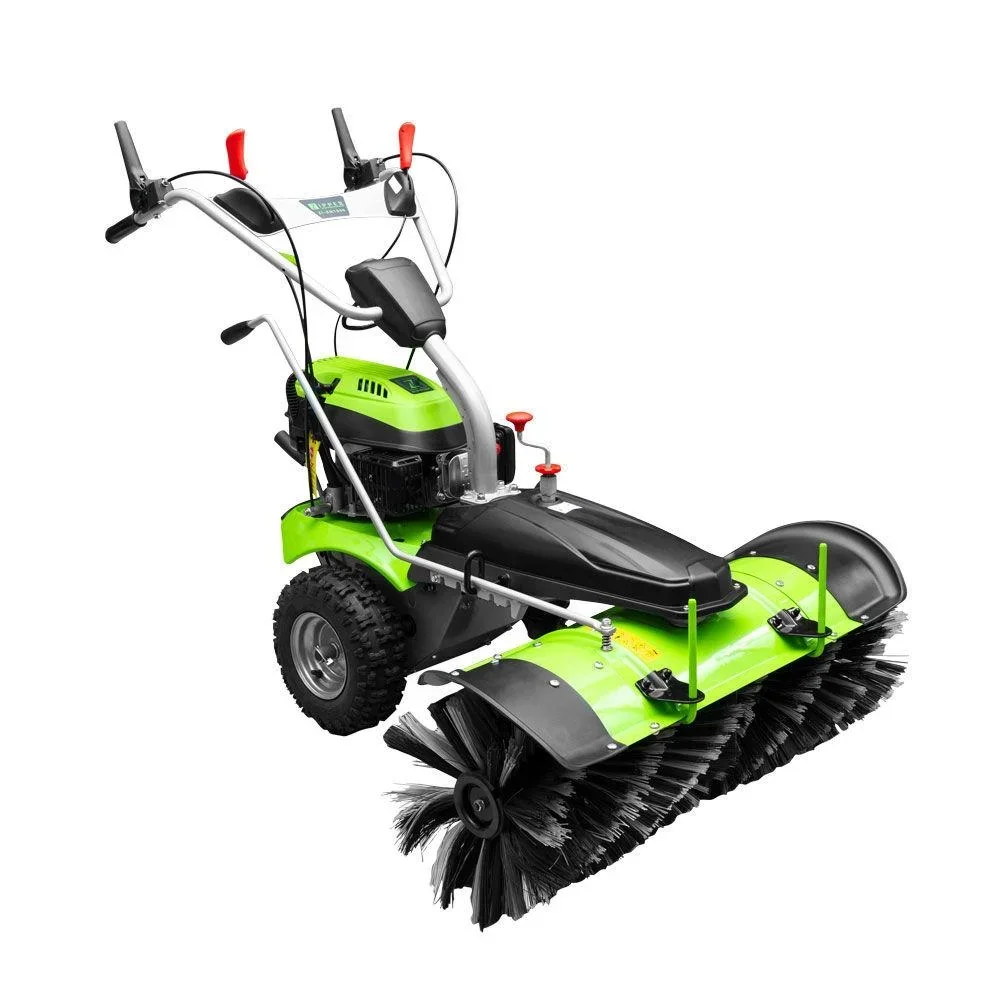 Kehrmaschine "ZI-KM1000", mit Schneeschild, 3600 Watt, Grün