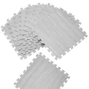 Bodenschutz/Puzzlematte 8 Stück - grau Holzoptik 172x87x1cm