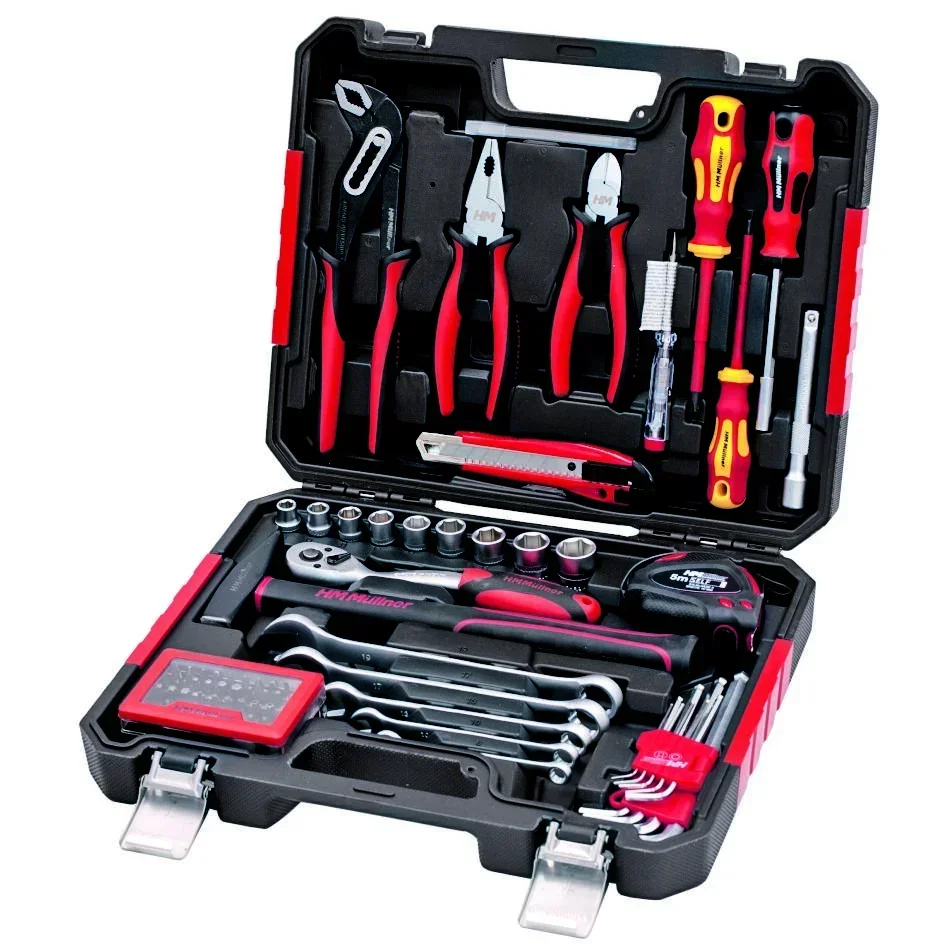 Werkzeugkoffer 77-teilig, CV-Stahl