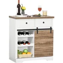 Küchenschrank mit Schiebetür weiß