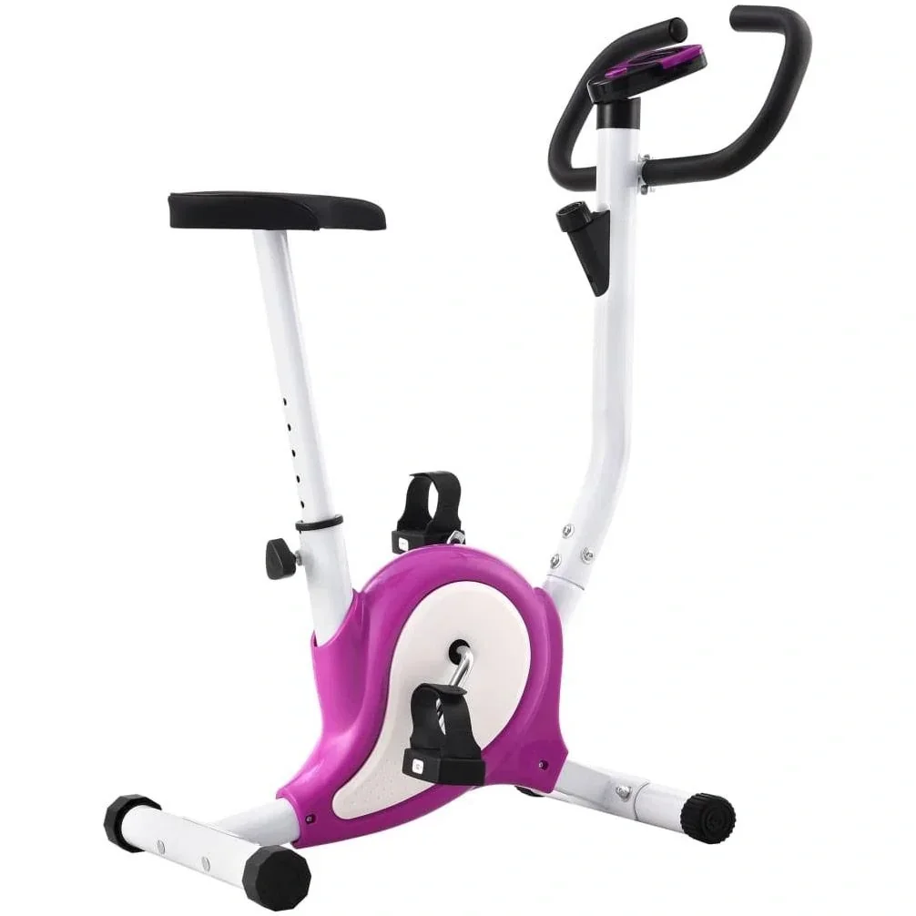Heimtrainer mit Widerstandsbändern lila