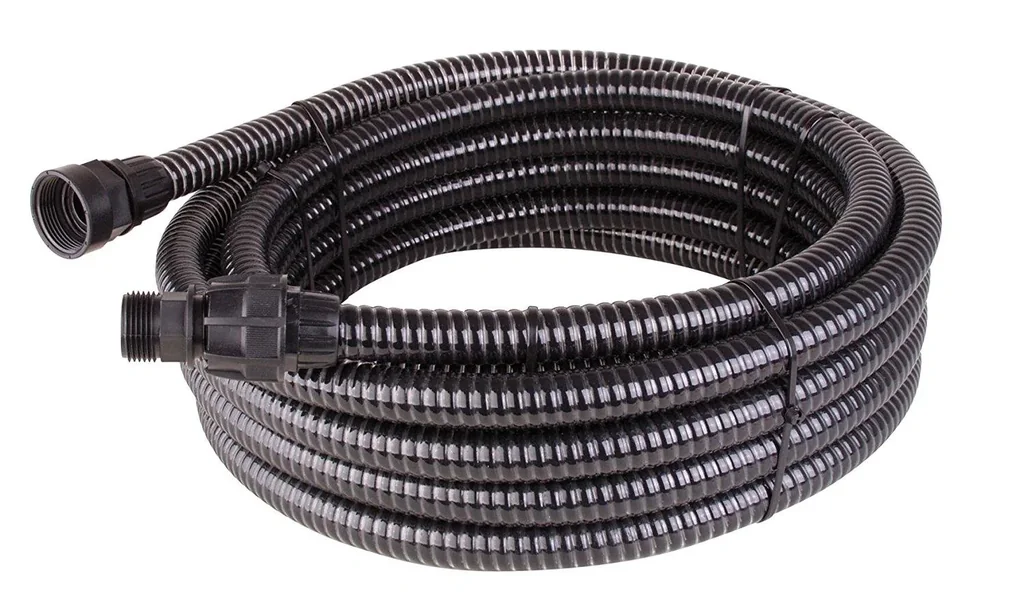 Entwässerungsschlauch für Tauchpumpen, Gartenpumpen, Teichaußenfilter 10 m inkl. Anschlüsse/Adapter