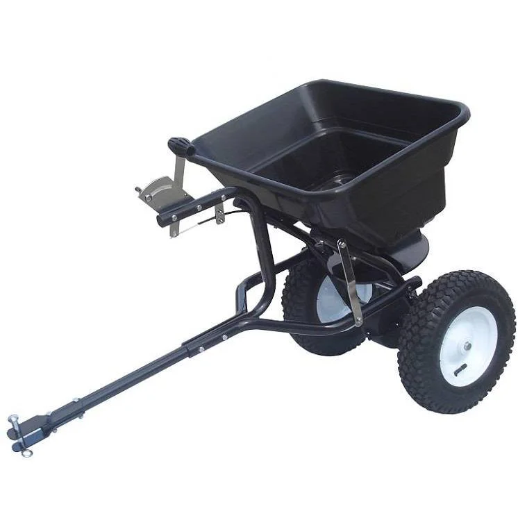 Turfmaster gezogener Streuer für Düngemittel und Salz 36 kg.