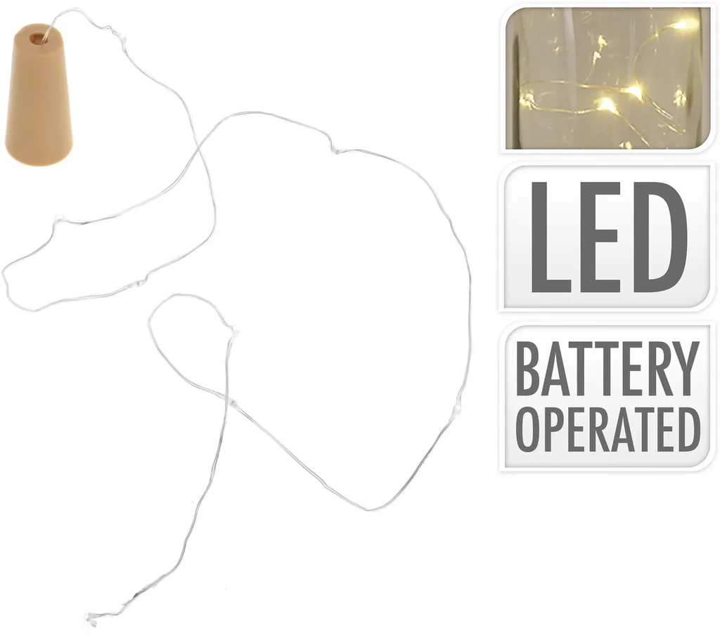 Flaschenkorken mit leuchtenden LED