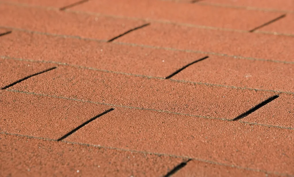 Dachschindeln rechteckig rot, 3 m²