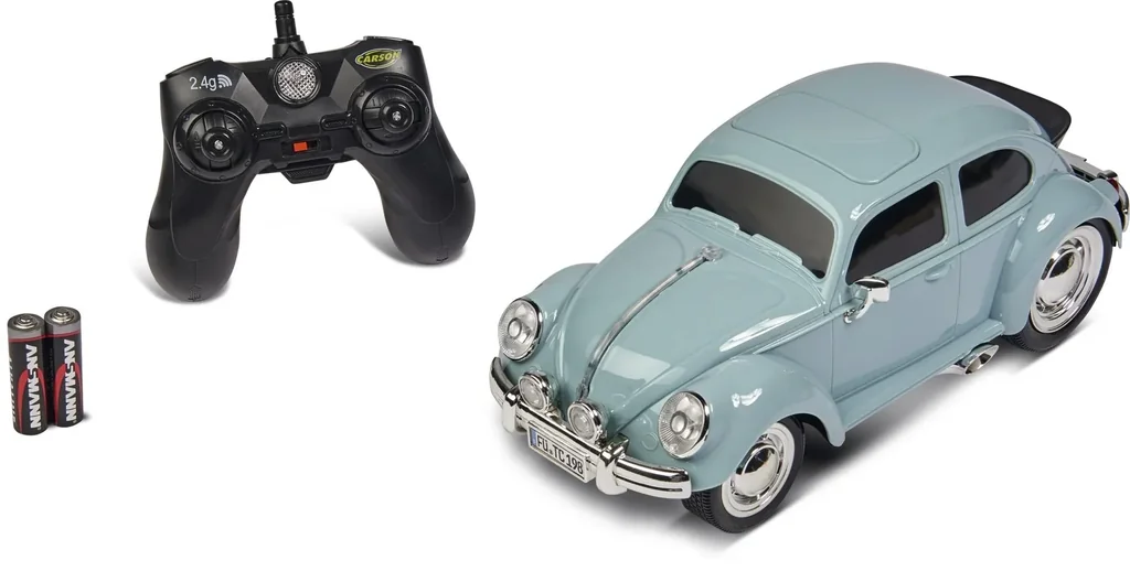 Fahrzeug VW Käfer 2.4 GHz 100 % RTR taubenblau 1:14