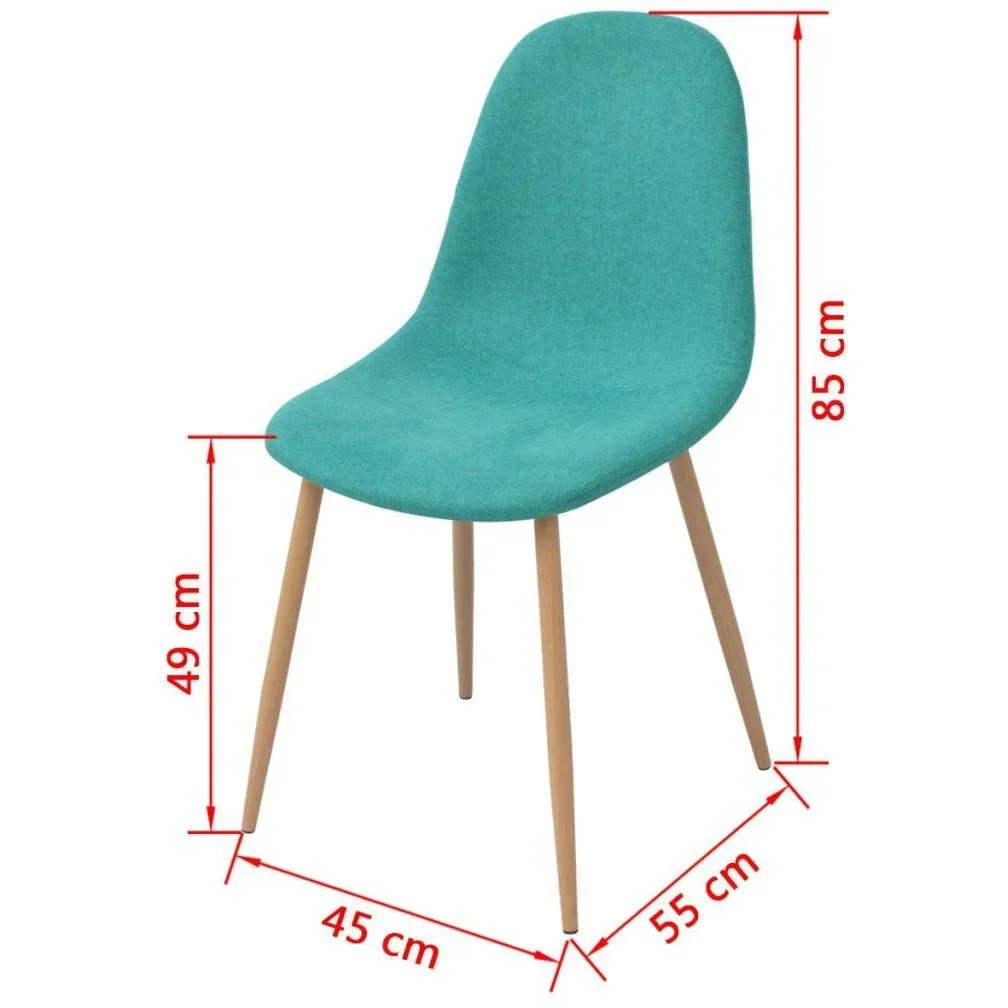 Esszimmerstühle 2 Stück Stoff grün