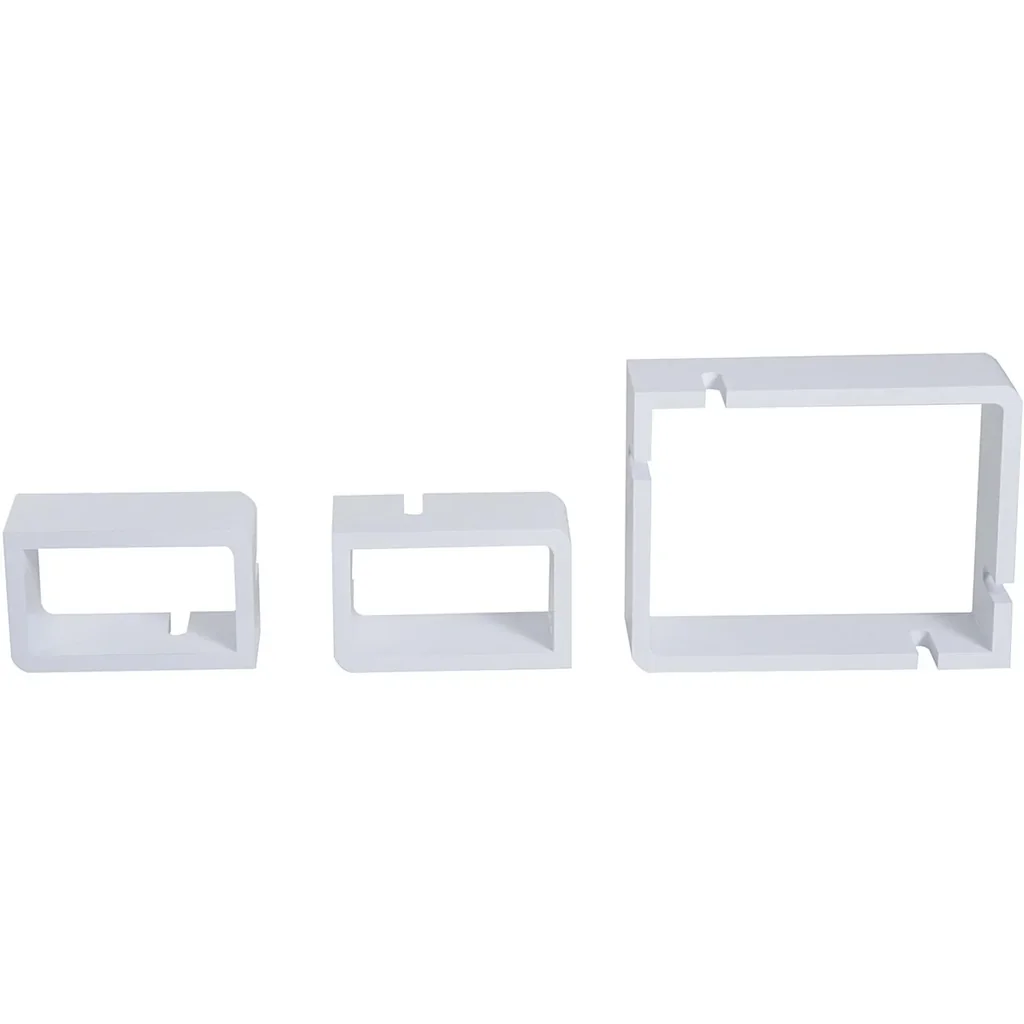 Wandregal Hängeregal mit 3 Fächern MDF Weiß